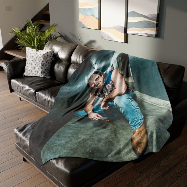 125e5d9c-1ab5-4682-b80e-c13d622e9ef1 Morgan Wallen Concrete Cowboy Style Ultra Soft Micro Fleece Blanket