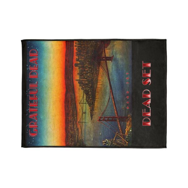 2 Grateful Dead "Dead Set Album" Front Cover 1981 Ultra Soft Micro Fleece Blanket