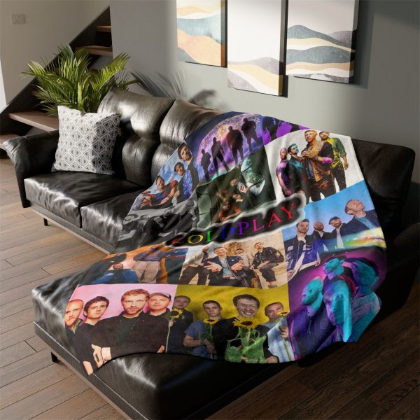 Coldplay Best Photos Compilation Ultra Soft Micro Fleece Blanket