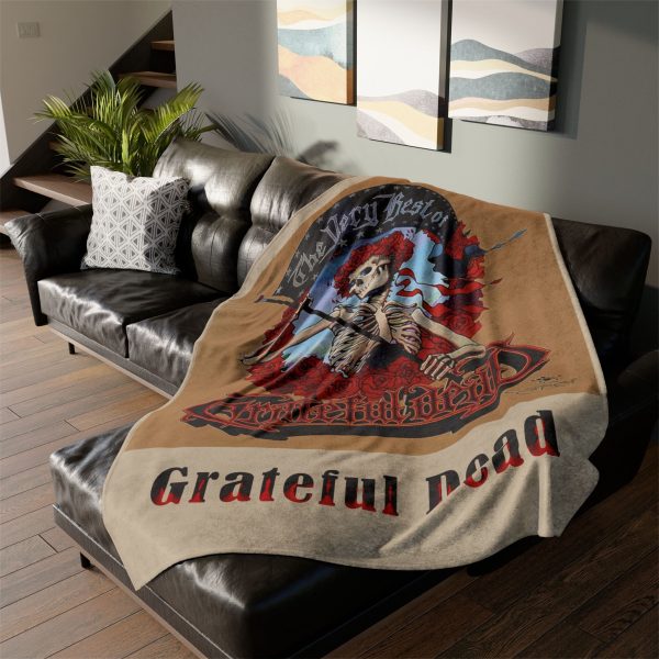 The Very Best Of Grateful Dead compilation Album Cover Ultra Soft Micro Fleece Blanket