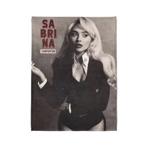 Sabrina Carpenter Black And White Ultra Soft Micro Fleece blanket