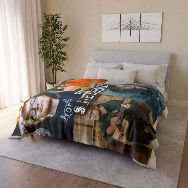 Ed Sheeran Iconic Star Ultra Soft Micro Fleece Blanket
