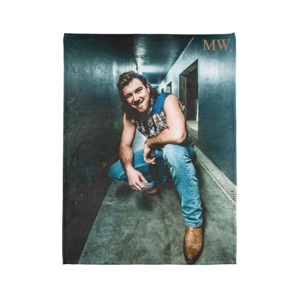 e91f99ed-ebd4-42af-8d1d-19e900199699 Morgan Wallen Concrete Cowboy Style Ultra Soft Micro Fleece Blanket