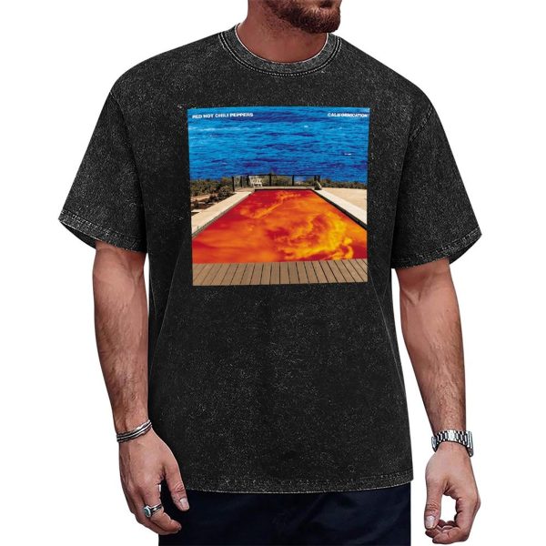 Red Hot Chili Peppers Californication Album Black Mineral Wash T-shirt