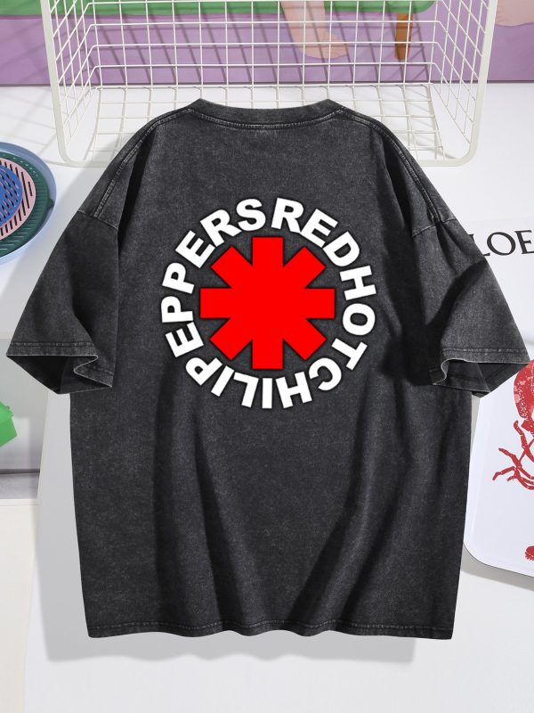 Red Hot Chili Peppers Californication Album Black Mineral Wash T-shirt