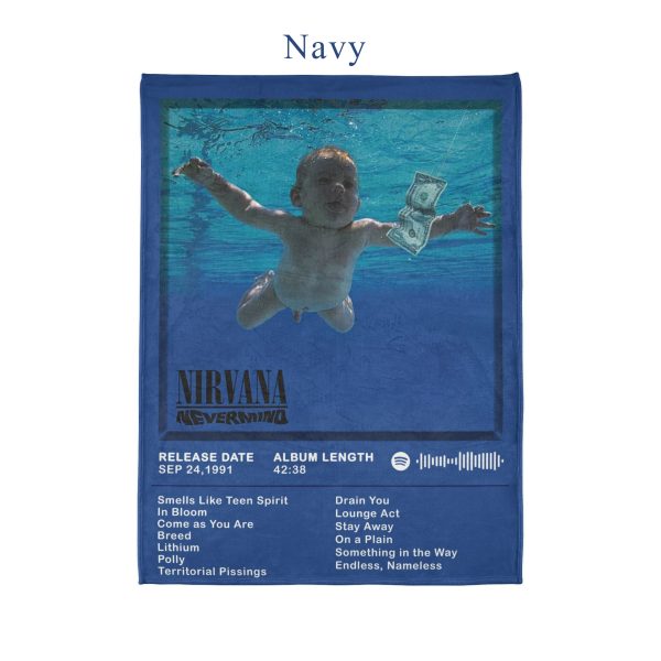 Nirvana Nevermind Album Front Cover 1991 Ultra Soft Micro Fleece Blanket