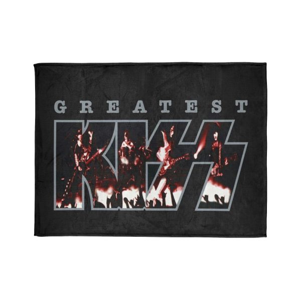 Kiss "Greatest Kiss Album" Front Cover 1997 Ultra Soft Micro Fleece Blanket