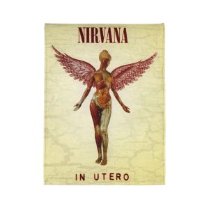 Nirvana In Utero Album Front Cover 1993 Ultra Soft Micro Fleece Blanket