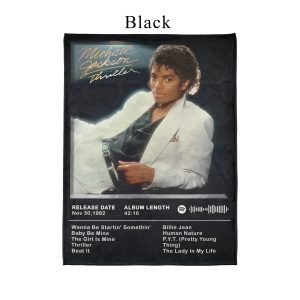 Michael Jackson Thriller Album Front Cover 1982 Ultra Soft Micro Fleece Blanket