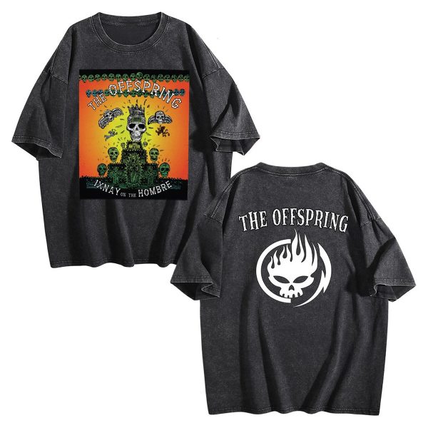 1 The Offspring Ixnay on the Hombre Album Black Mineral Wash T-shirt