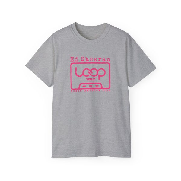 10 Ed Sheeran Loop Tour Pink Logo T-shirt