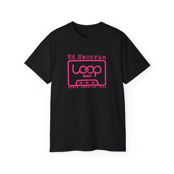 11 Ed Sheeran Loop Tour Pink Logo T-shirt