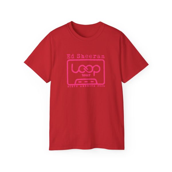 14 Ed Sheeran Loop Tour Pink Logo T-shirt