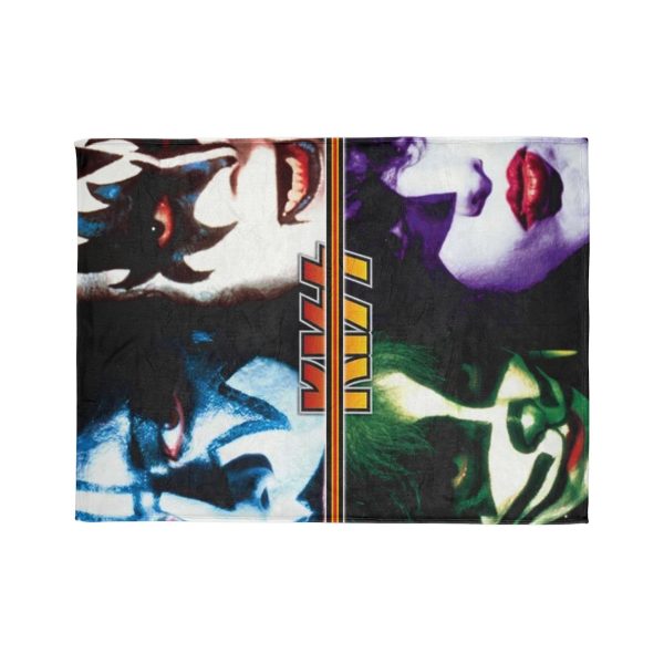 Kiss Rock Band Ultra Soft Micro Fleece Blanket