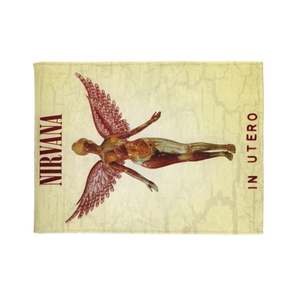 Nirvana In Utero Album Front Cover 1993 Ultra Soft Micro Fleece Blanket