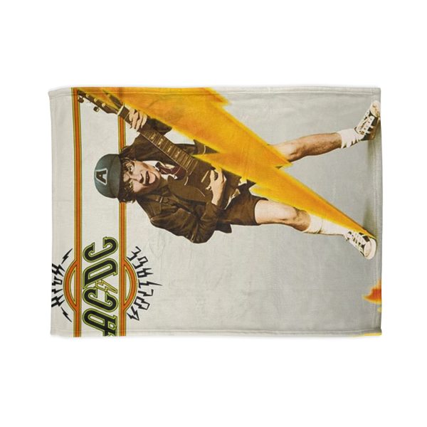 AC/DC High Voltage Album Front Cover 1976 Ultra Soft Micro Fleece Blanket