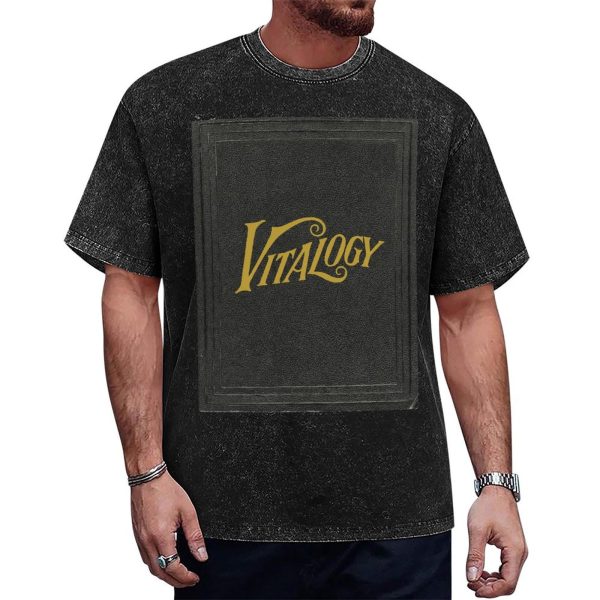 2 Pearl Jam Vitalogy Album Black Mineral Wash T-shirt