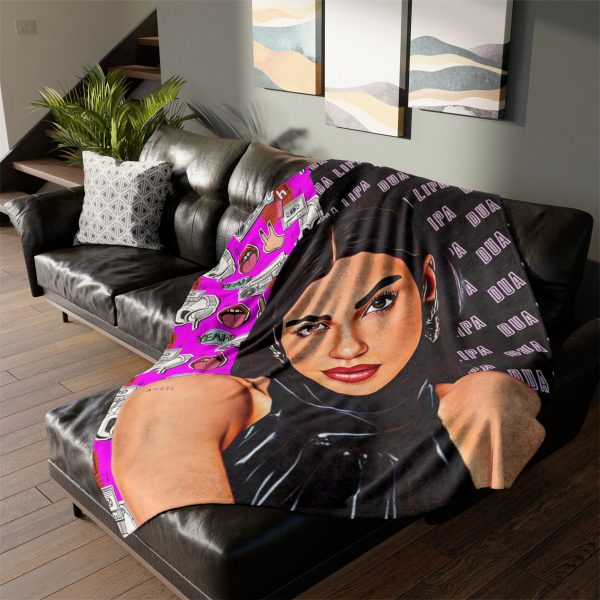 Dua Lipa American Comics Ultra Soft Micro Fleece Blanket