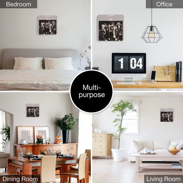 Queen The Game Album Cover 1980 Square Wall Clock Art Decorate