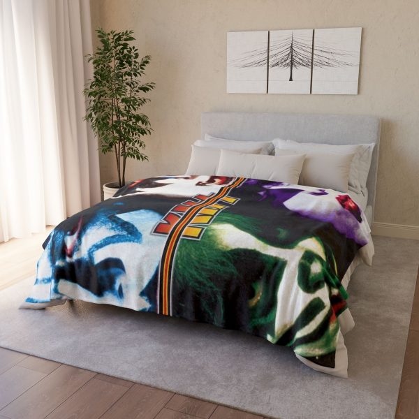 Kiss Rock Band Ultra Soft Micro Fleece Blanket
