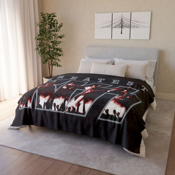 Kiss "Greatest Kiss Album" Front Cover 1997 Ultra Soft Micro Fleece Blanket