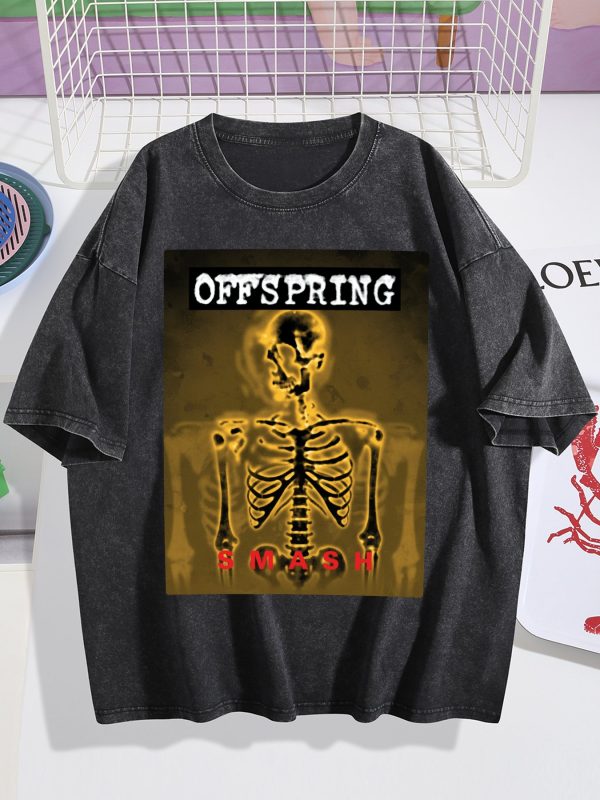 The Offspring Smash Album Black Mineral Wash T-shirt