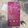 Ed Sheeran In Other Words Music Player Beach Towel