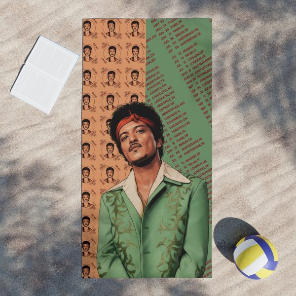 Bruno Mars American Comics Beach Towel