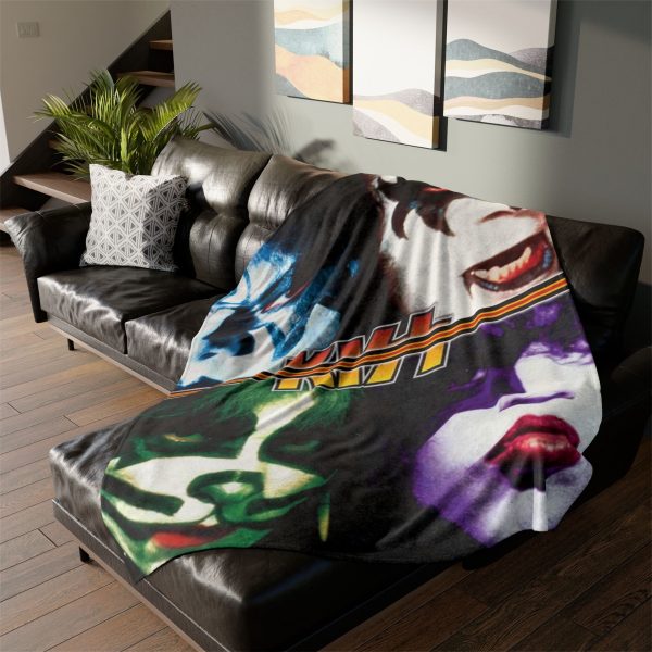 Kiss Rock Band Ultra Soft Micro Fleece Blanket