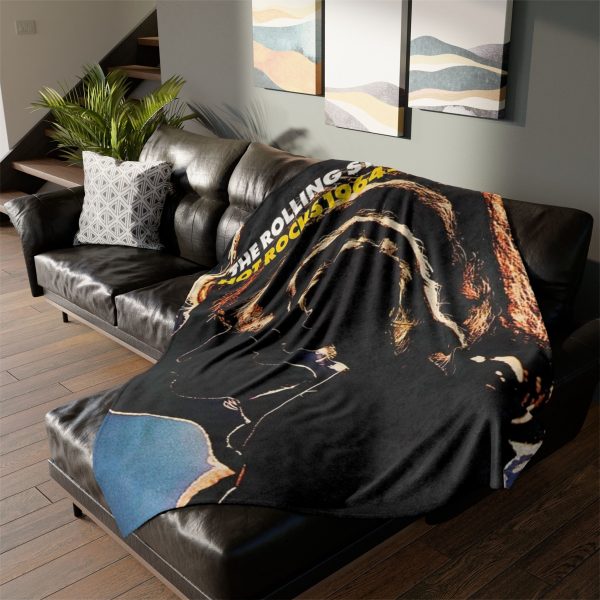 4 The Rolling Stones Hot Rocks 1964-1971 Album Front Cover Ultra Soft Micro Fleece Blanket