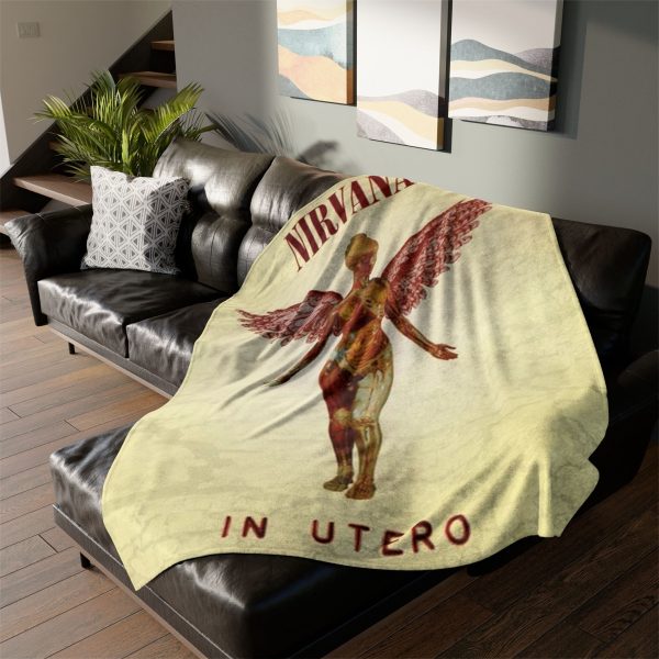 Nirvana In Utero Album Front Cover 1993 Ultra Soft Micro Fleece Blanket