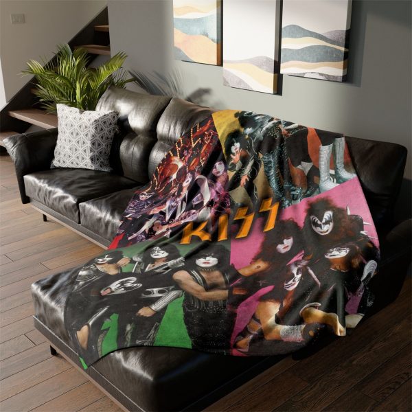 Kiss Rock Band Best Photos Compilation Ultra Soft Micro Fleece Blanket