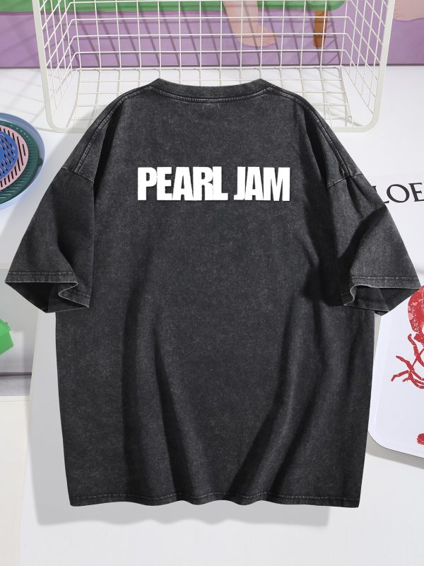 4 Pearl Jam Vitalogy Album Black Mineral Wash T-shirt