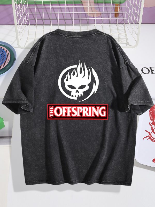 4 The Offspring Americana Album Black Mineral Wash T-shirt
