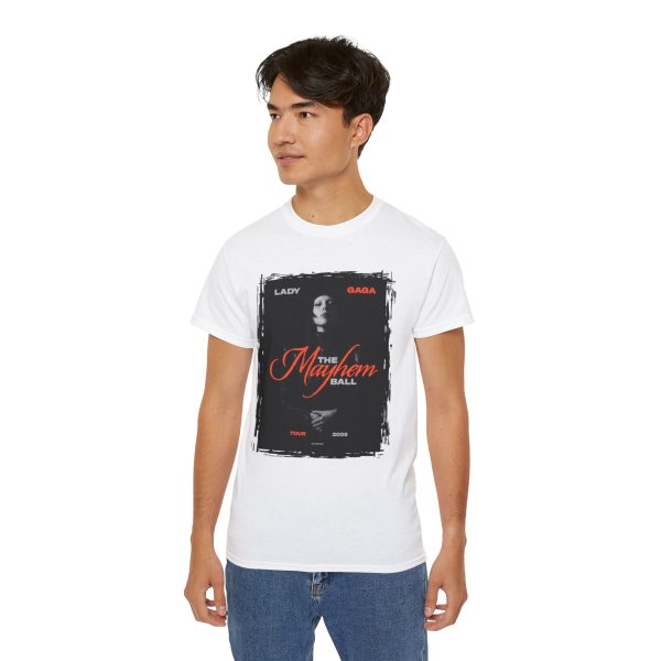 4 Lady Gaga The Mayhem Ball Tour 2025 White T-shirt