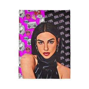 Dua Lipa American Comics Ultra Soft Micro Fleece Blanket