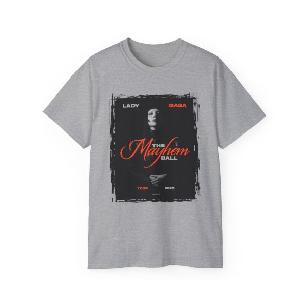 5 Lady Gaga The Mayhem Ball Tour 2025 White T-shirt