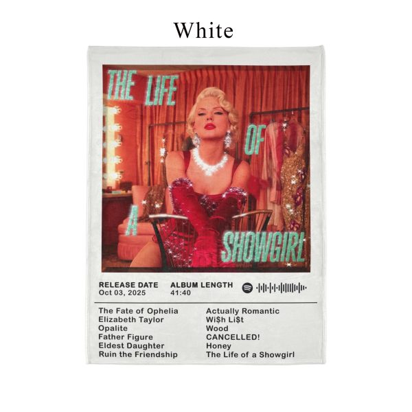 Taylor Swift The Life of a Showgirl Album Front Cover 2025 Ultra Soft Micro Fleece Blanket
