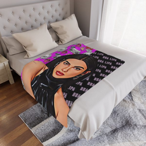 Dua Lipa American Comics Ultra Soft Micro Fleece Blanket