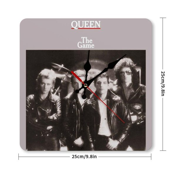 Queen The Game Album Cover 1980 Square Wall Clock Art Decorate