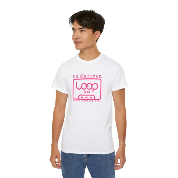 9 Ed Sheeran Loop Tour Pink Logo T-shirt