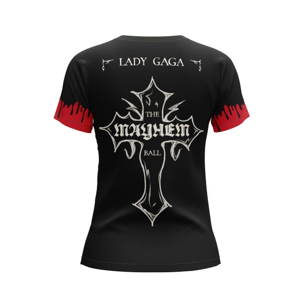 Free_Women’s_T-Shirt_Mockup_03 Lady Gaga The Mayhem Ball T-Shirt