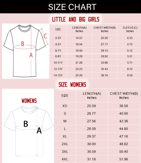 SIZE-CHART Billie Eilish American Comics T-Shirt