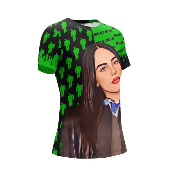 billie-american-comics-t-shirt-kid-&-womens 2 Billie Eilish American Comics T-Shirt