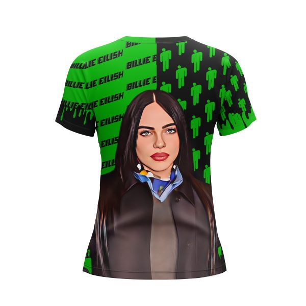 billie-american-comics-t-shirt-kid-&-womens-3 Billie Eilish American Comics T-Shirt
