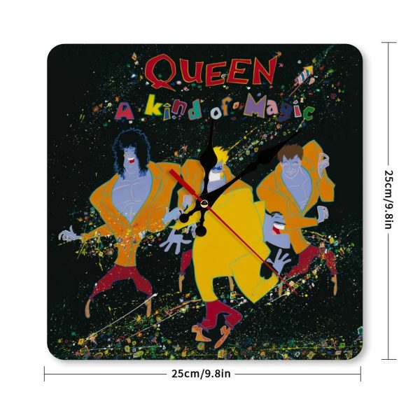 Queen A Kind of Magic Album Cover 1986 Square Wall Clock Art Decorate
