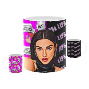 Dua Lipa American Comics Ceramic Mug