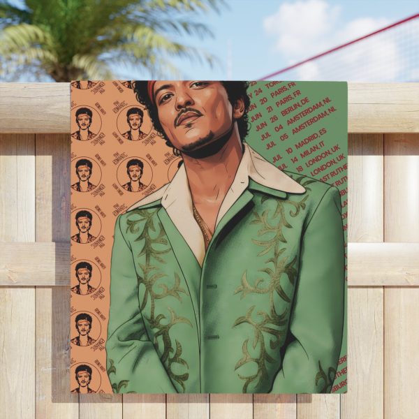 Bruno Mars American Comics Beach Towel