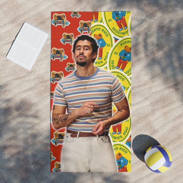 Bad Bunny Beach Towel