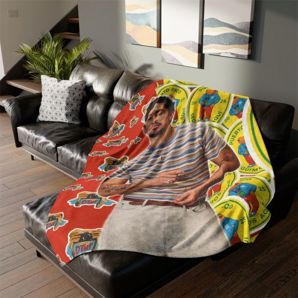4 Bad Bunny Ultra Soft Micro Fleece Blanket